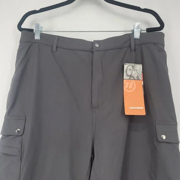 NOVARA Men's Cycling Biking Shorts Metro Gel Double Chamois Gray Size XL NEW - Picture 3 of 10